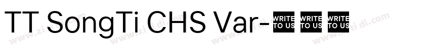 TT SongTi CHS Var字体转换